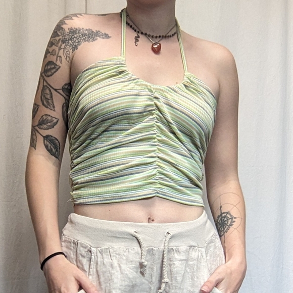 2/$25 Striped Shein Halter - Picture 3 of 6